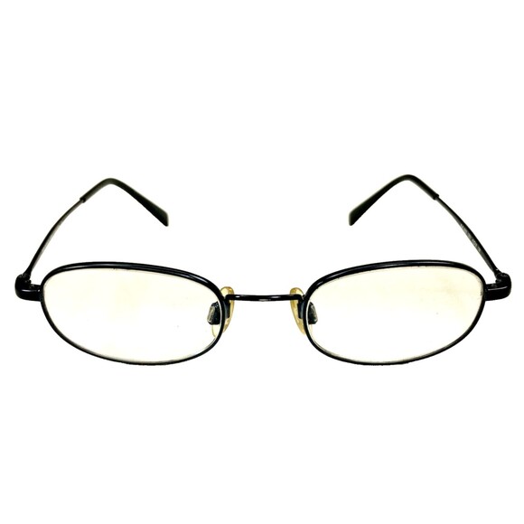 Brooks Brothers Frames Eyeglasses Oval Metal Black 3003 Hippie Y2K 43-18-130 - Picture 1 of 15